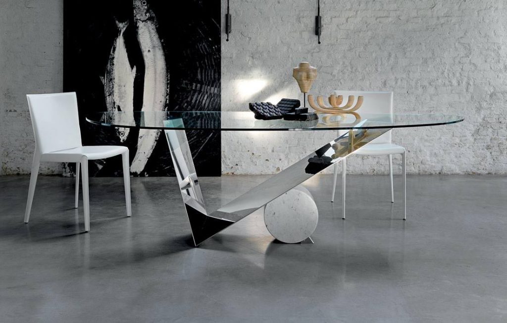Valentinox Dining Table, Contemporary Round Dining Table by IDUS