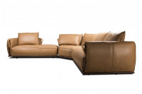 Aforsima Leather Sectional Sofa