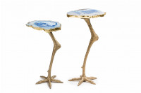 Ostrich Leg Agate Side Table
